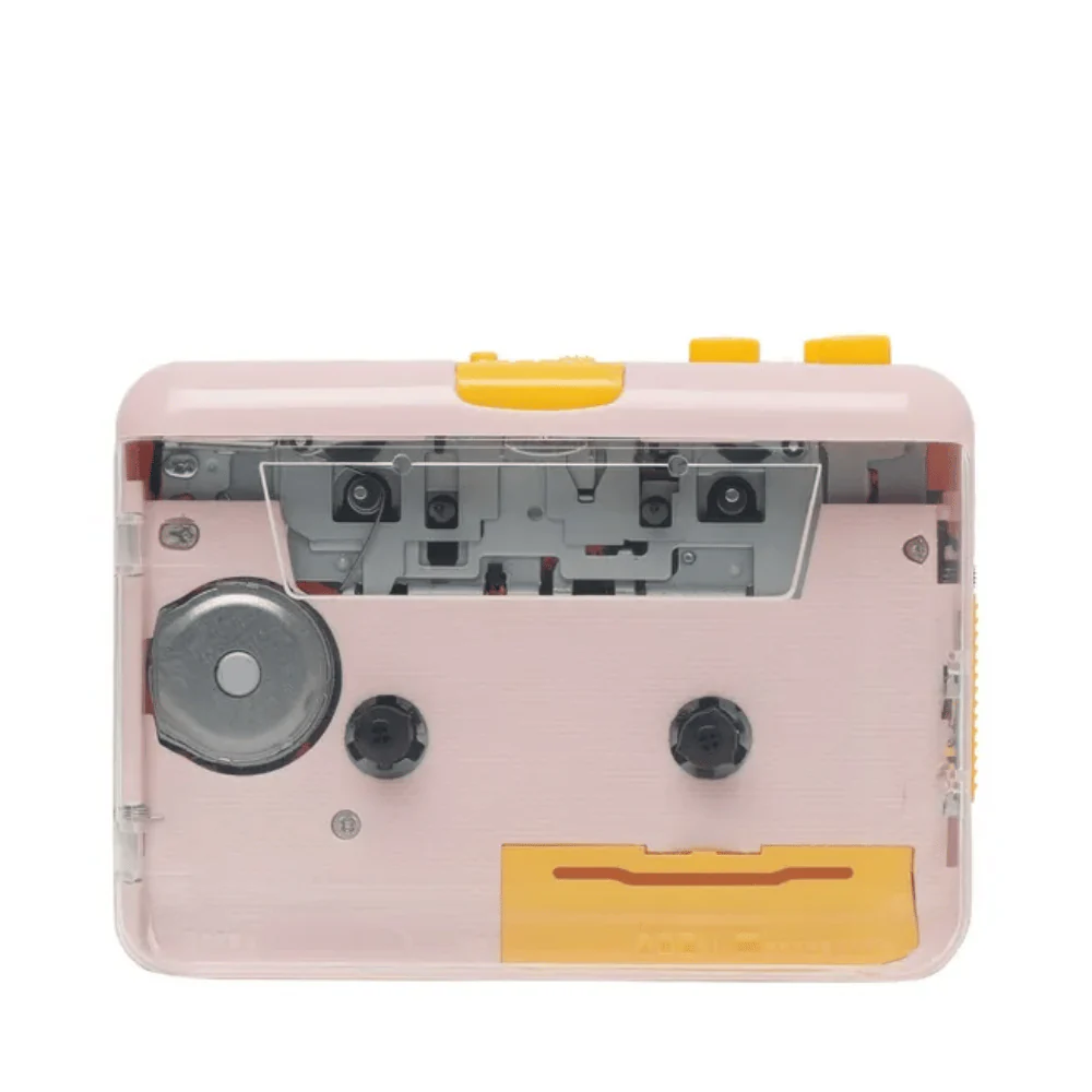 JO9 CASSETTE PLAYER (CLEAR SUPER USB) - PINK By MJI