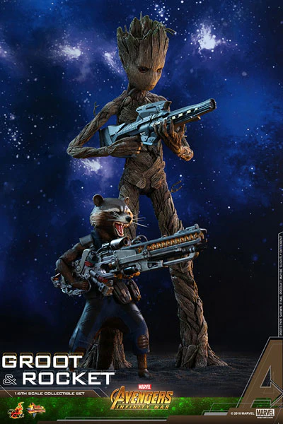 Movie Masterpiece Groot & Rocket 1/6 Scale Action Figure By Hot Toys - Image 4