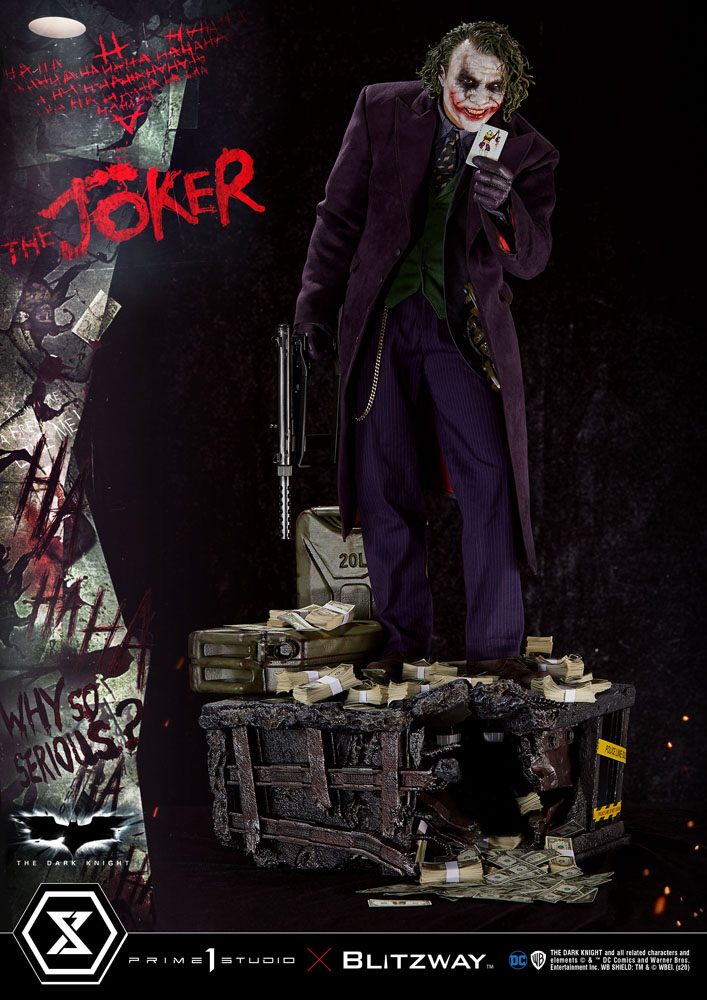 Museum Masterline The Dark Knight (Film) The Joker Bonus Version 1/3 scale By Prime 1 Statue - Image 4