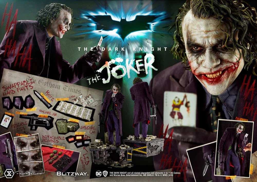 Museum Masterline The Dark Knight (Film) The Joker Bonus Version 1/3 scale By Prime 1 Statue - Image 5