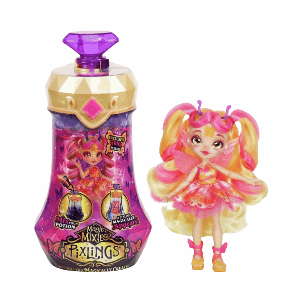Magic Mixies Pixlings S1 DOLL ORANGE - BUTTERFLY By Moose Toys