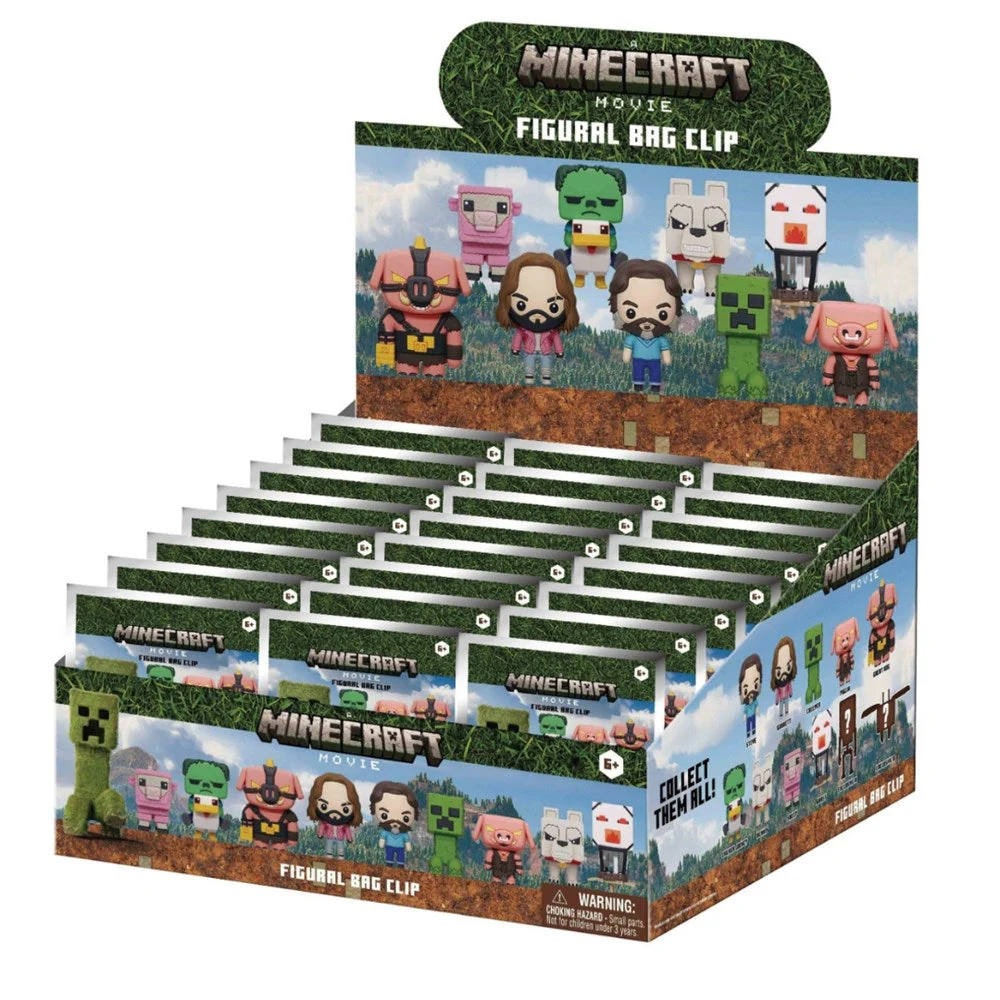 Monogram: Minecraft Movie 3D Foam Bag Clip, Series 1