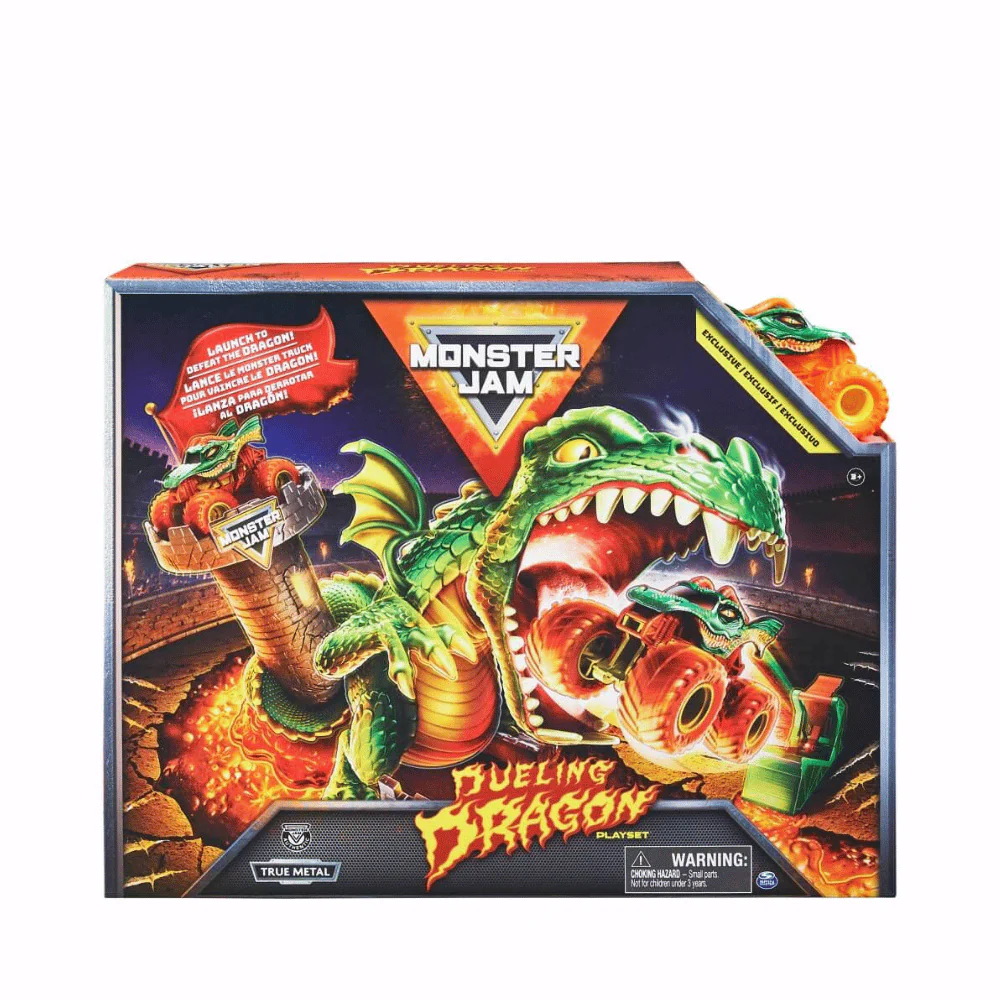 Monster Jam 1:64 Dueling Dragon Stunt Playset