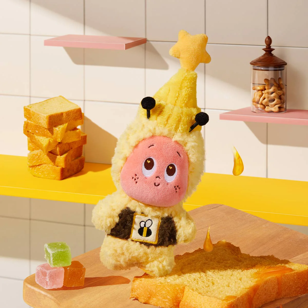 Moon Gelato Series Honey Plush Pendant By Pop Mart - Image 2