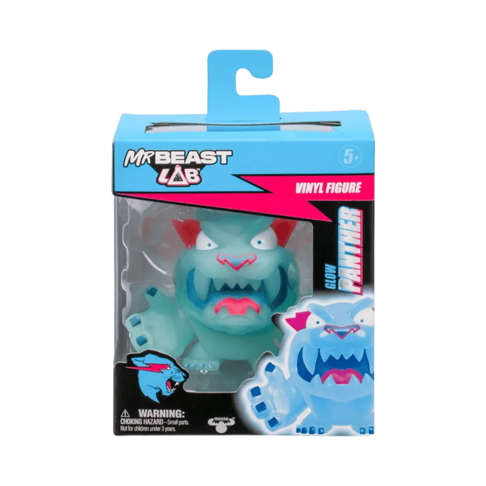 MRBEAST LAB VINYL FIGURE GLOW PANTHER By Moose Toys