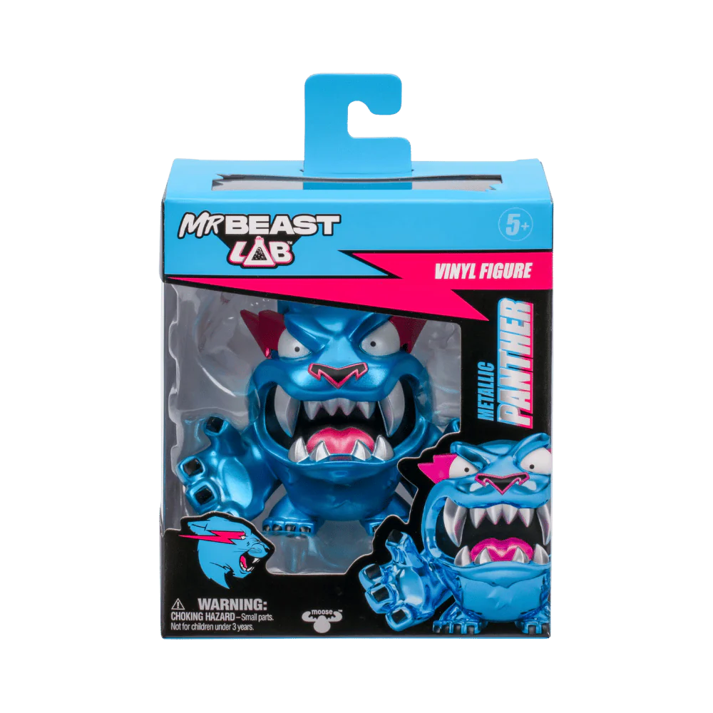 MRBEAST LAB VINYL FIGURE METALLIC PANTHER By Moose Toys