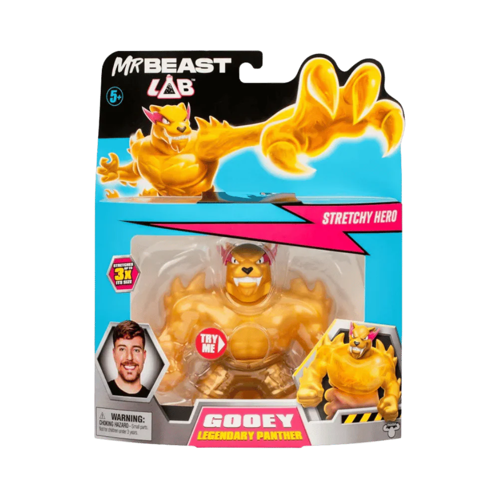 MRBEAST LAB W1 STRETCH HERO LEGENDARY PANTHER By Moose Toys