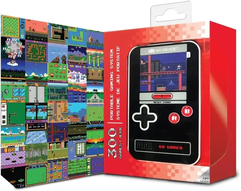 My Arcade GO GAMER CLASSIC (300 GAMES IN 1) - BLACK, GREY & RED - Image 2