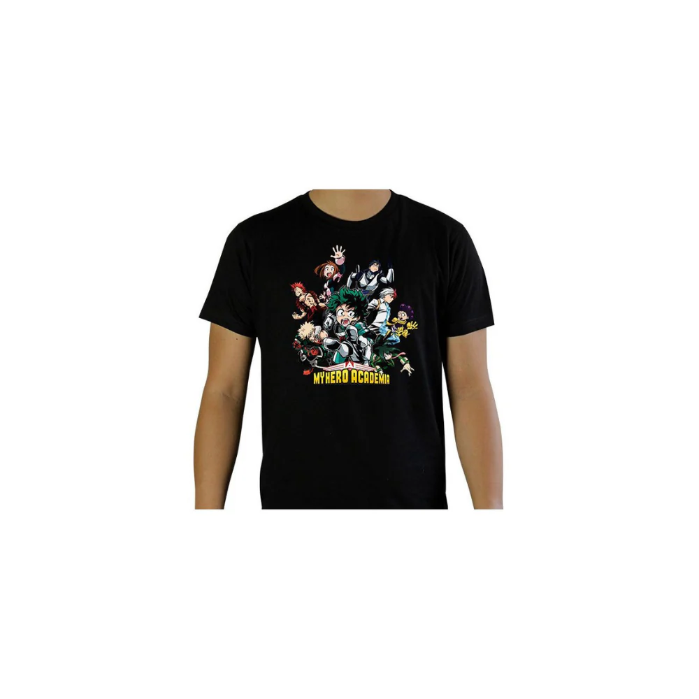 MY HERO ACADEMIA - Tshirt "HÇros" homme MC black- basic S