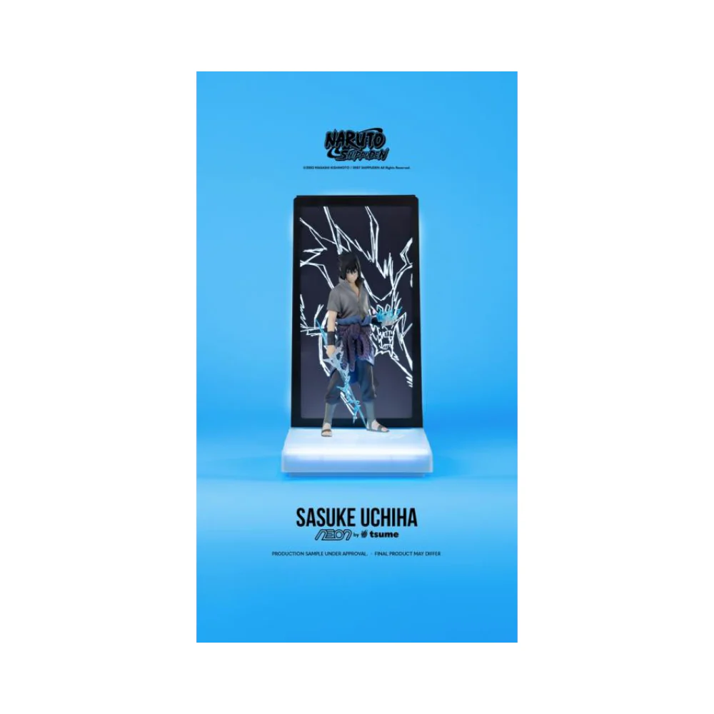 Naruto Shippuden Neon Sasuke Uchiha Lighted Display Figure By Tsume - Image 2