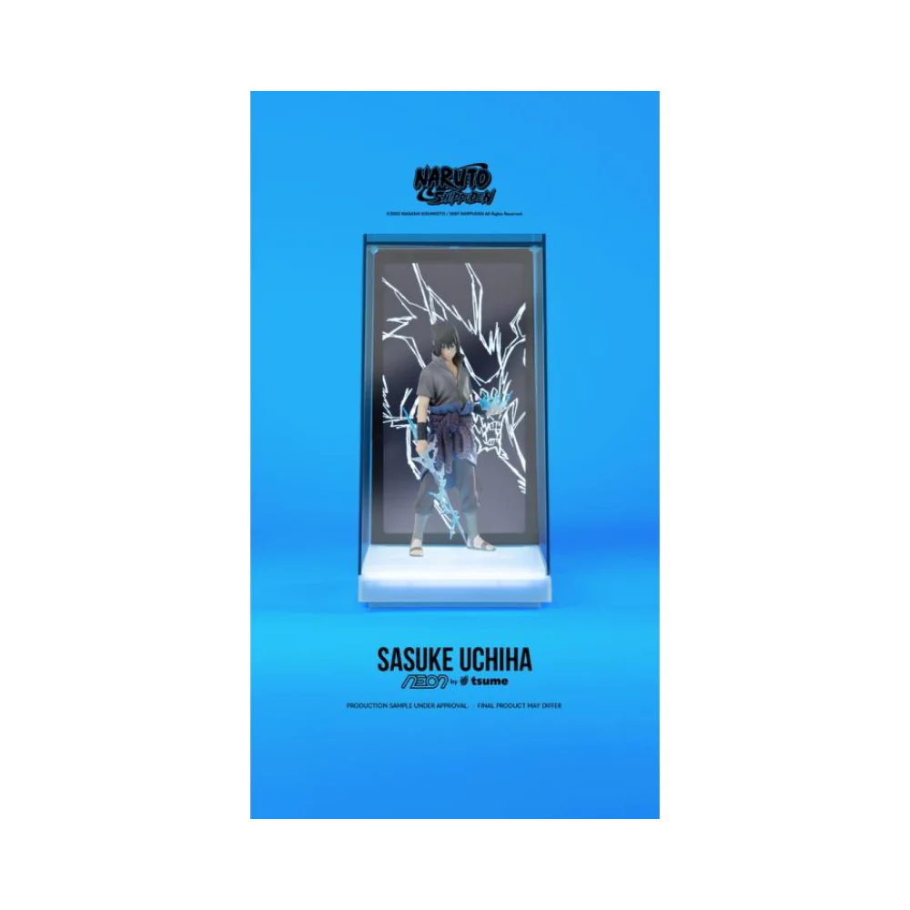 Naruto Shippuden Neon Sasuke Uchiha Lighted Display Figure By Tsume - Image 3
