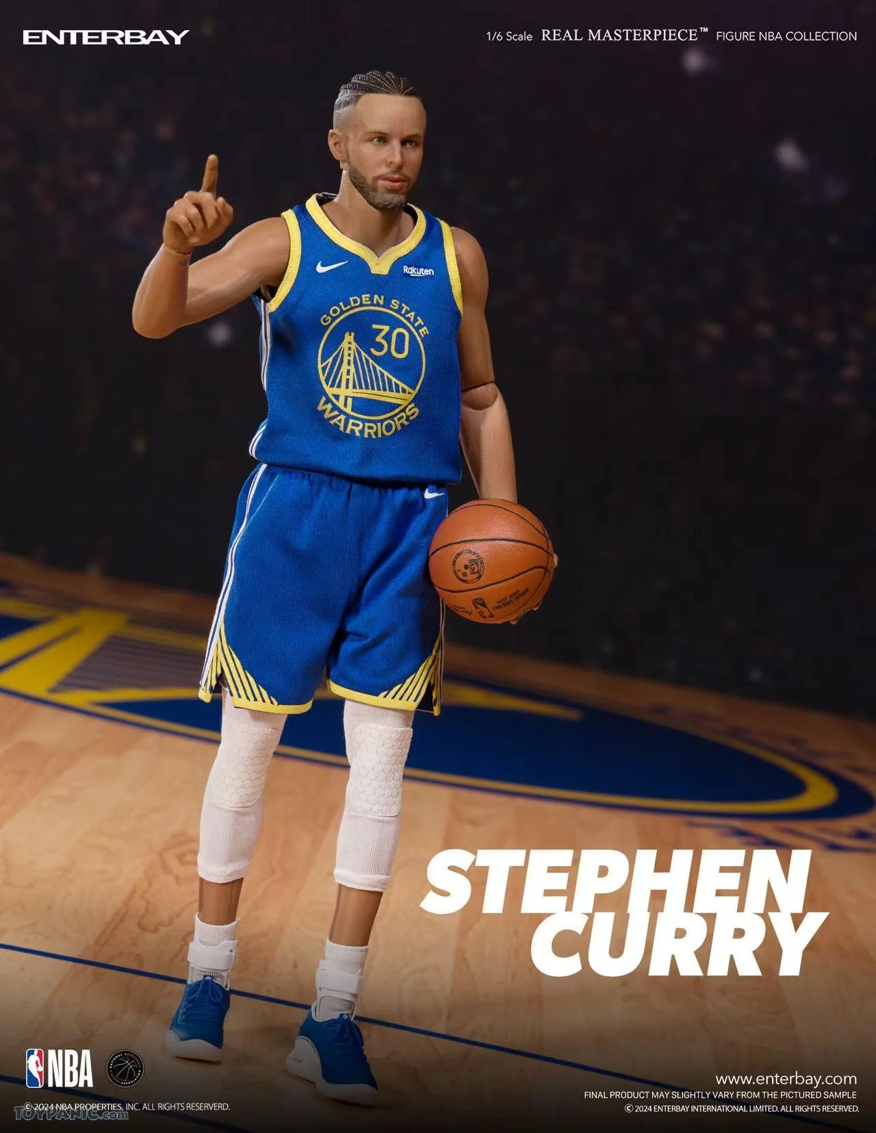 NBA Basketball - Stephen Curry 1/6th Scale Action Figure By Enterbay - Image 2