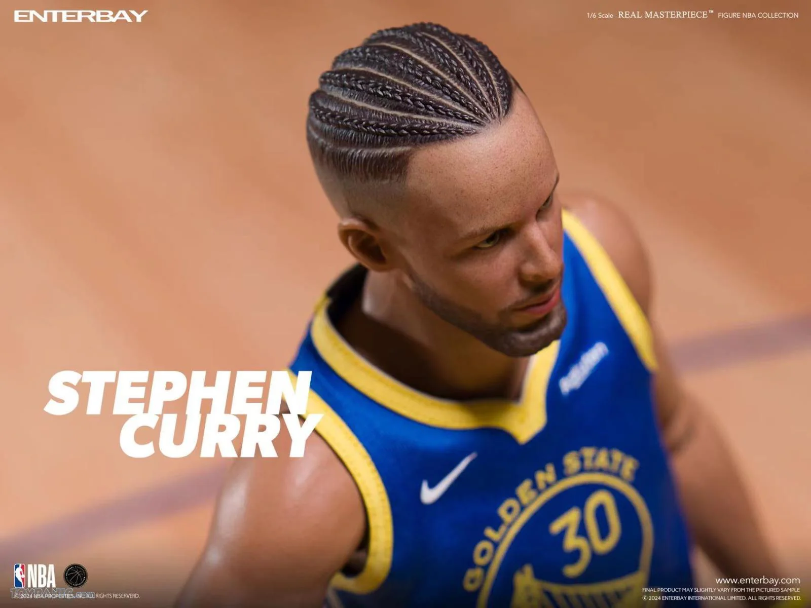 NBA Basketball - Stephen Curry 1/6th Scale Action Figure By Enterbay - Image 5