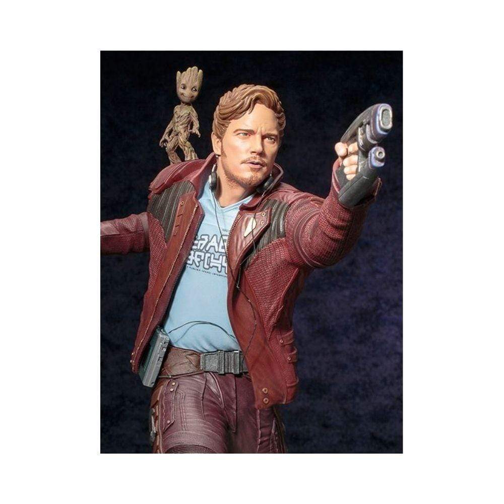 Kotobukiya : Marvel GOTG Star-Lord With Groot Artfx Statue - Image 2