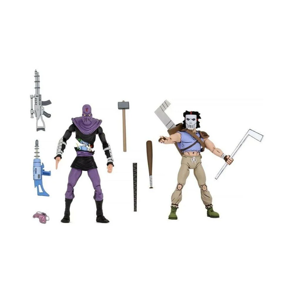 Neca : TMNT - Cartoon S3 Casey Jones/Foot Soldier 2 Pack - Image 2