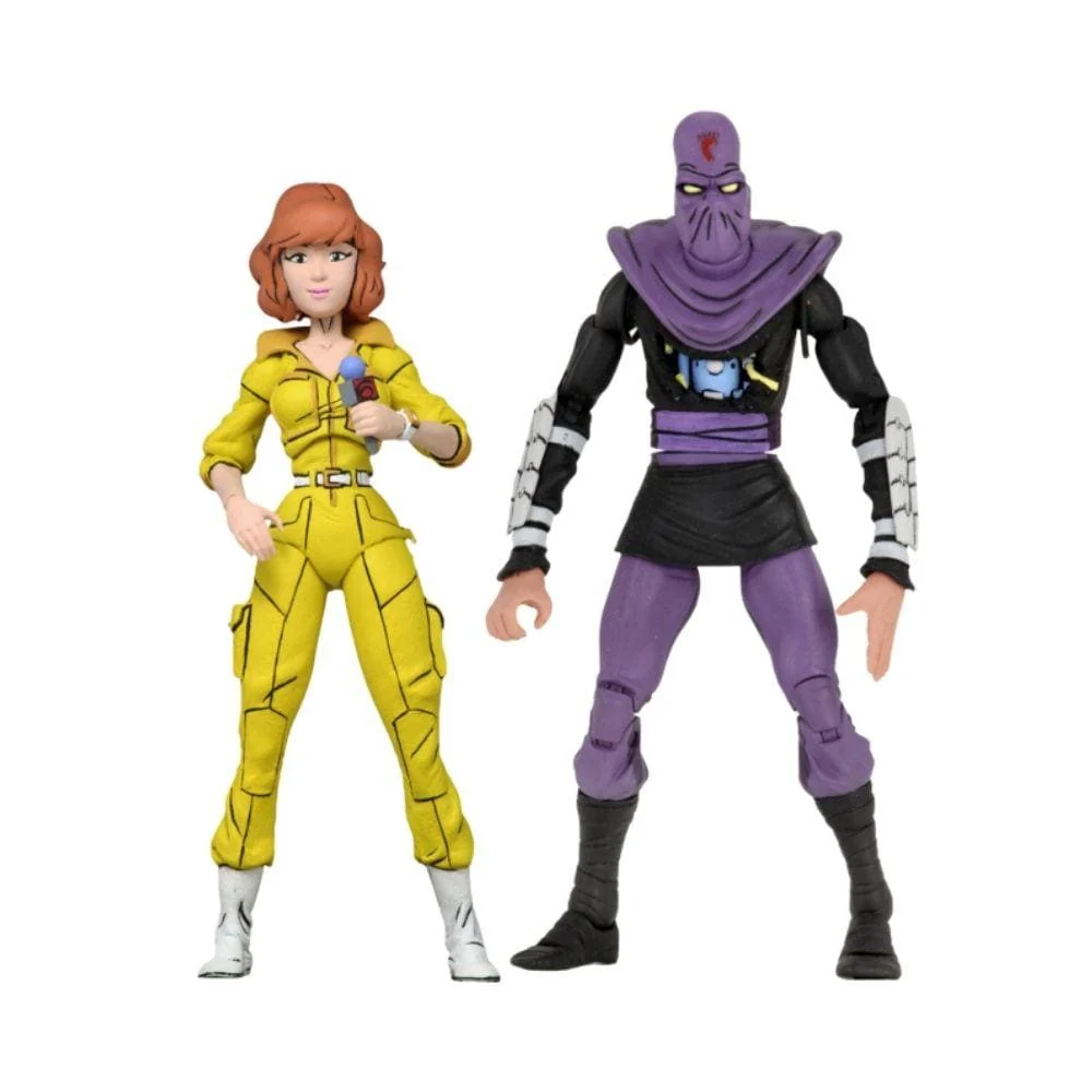 Neca : TMNT - Cartoon Series 3 April O'Neil And Foot 2-Pack