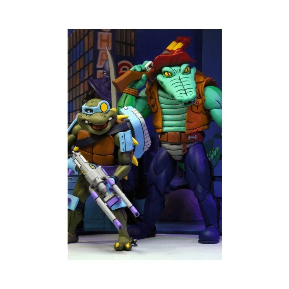 Neca : TMNT - Cartoon Series 3 Leather Head And Slash 2-Pack - Image 2