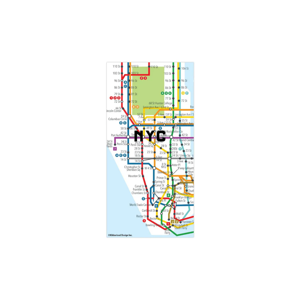 New York Map Magnets