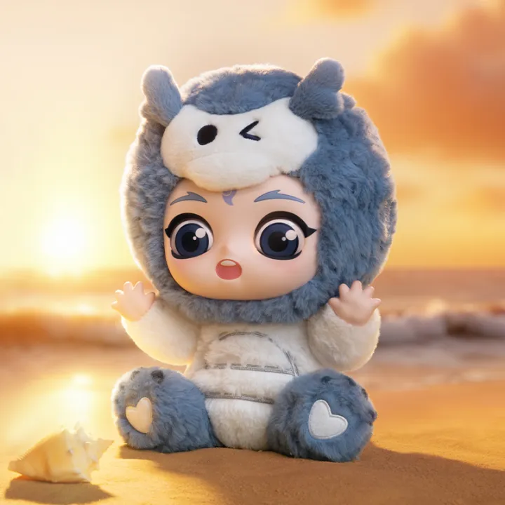 Nezha 2 Hug Series Vinyl Plush Doll-Ao Bing'S Loong Edition By Pop Mart - Image 2