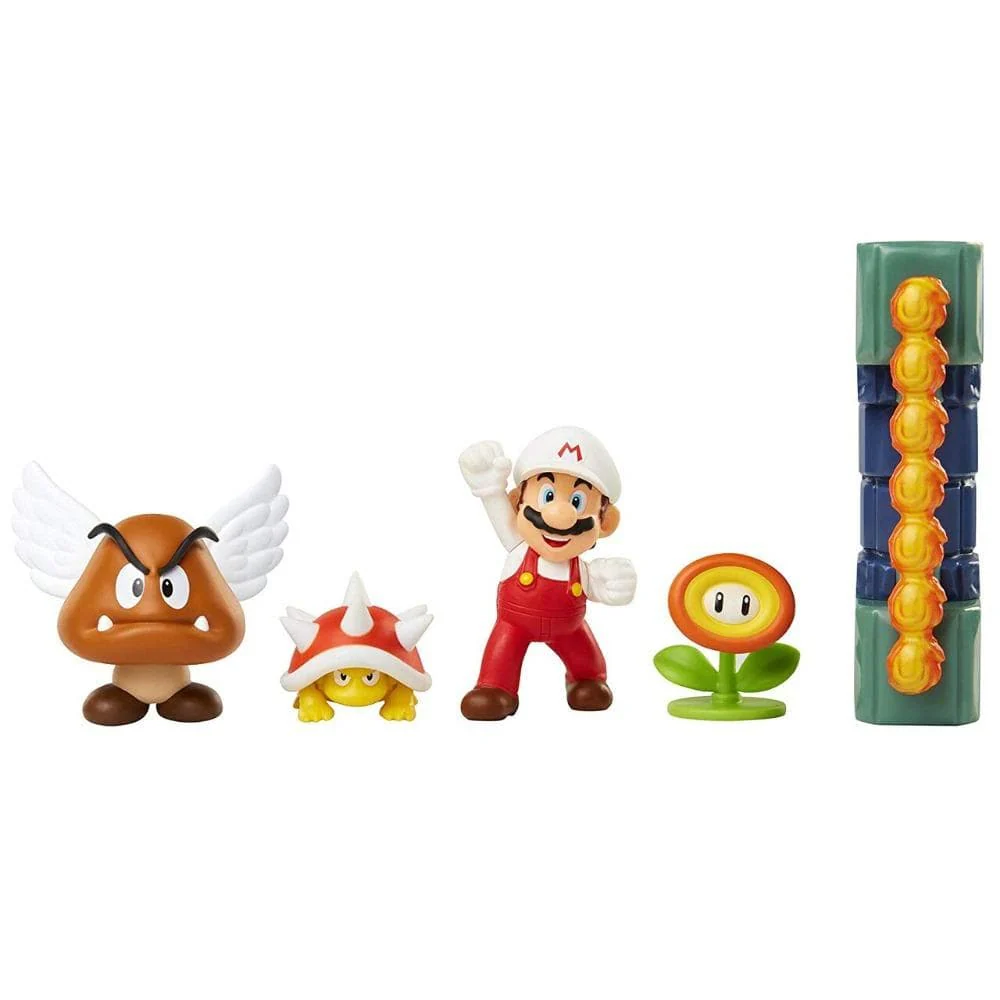 Nintendo 2.5" Fig 5-Pack Lava Castle Diorama Set