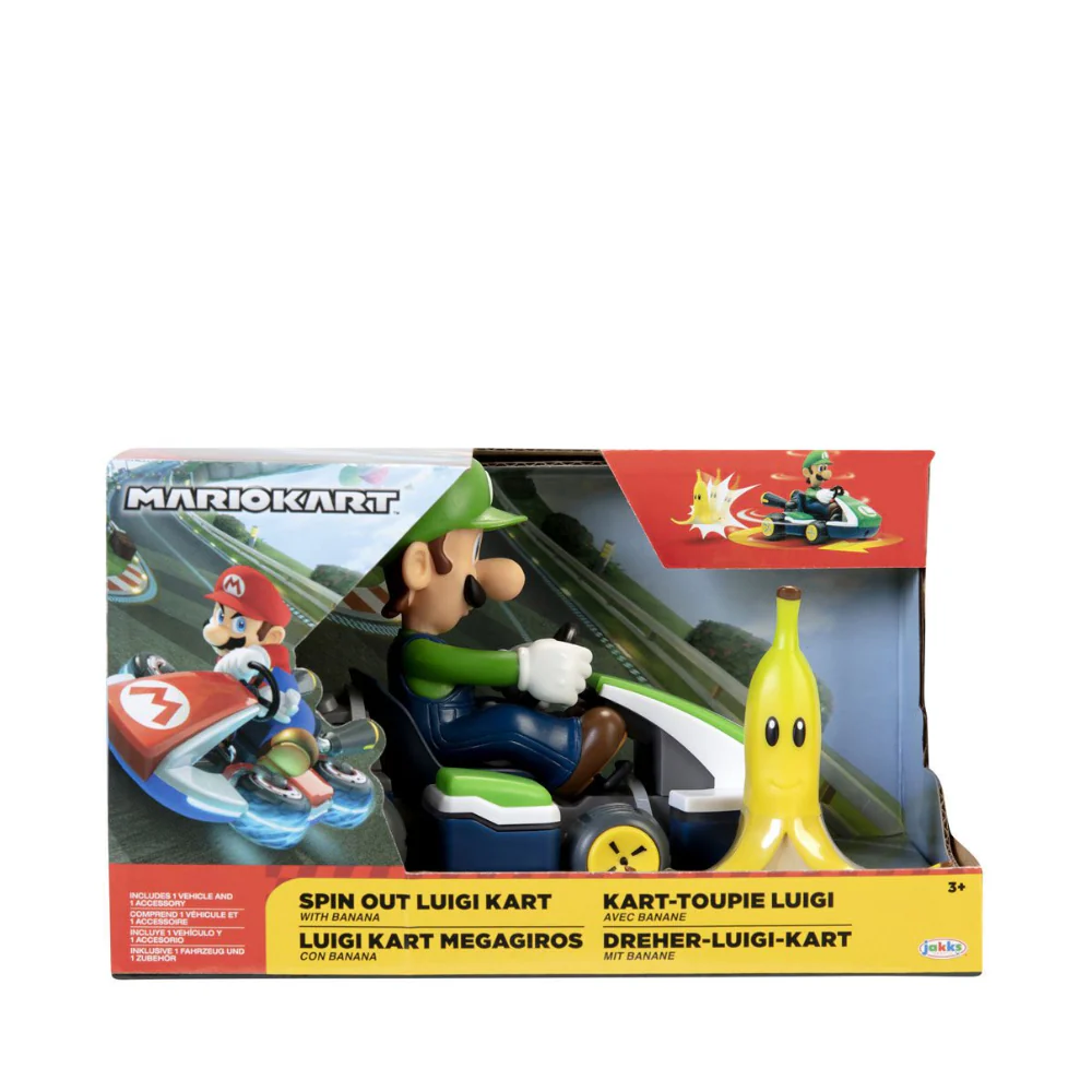 Nintendo 2.5" Spin Out Kart - Luigi