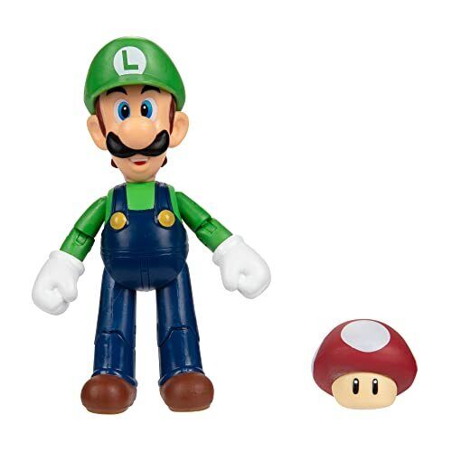 Nintendo 4" Figure Wave #25 - Luigi with Red Mushroom - Image 2