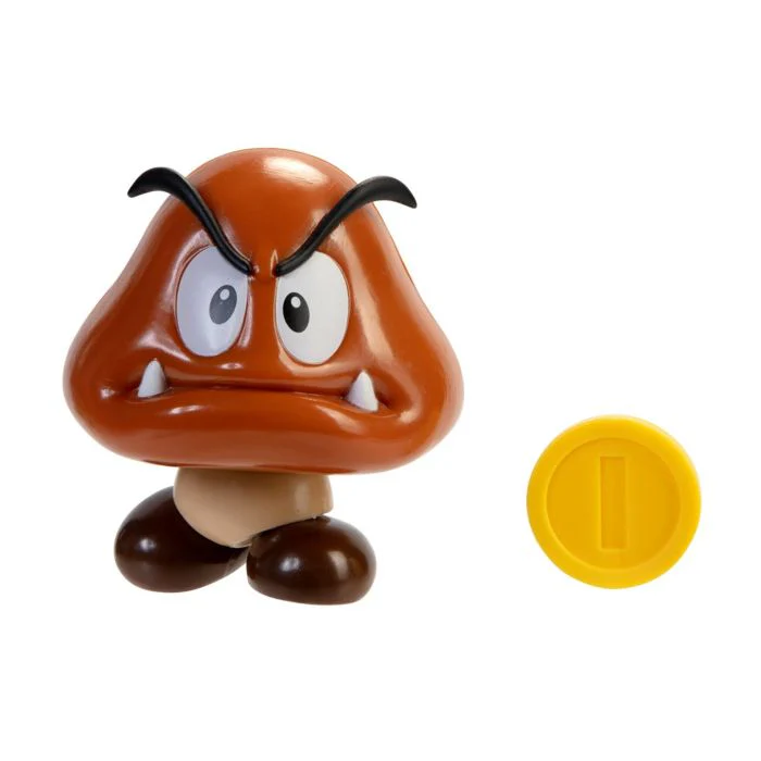 Nintendo Super Mario 4" Figure Wave #30 - Goomba Figure with Coin - Image 2