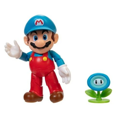 Nintendo Super Mario 4" Figure Wave #30 - Ice Mario Figure with Ice Flower - Image 2