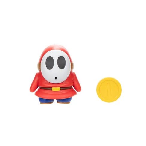 Nintendo Super Mario 4" Figure Wave #30 -Shy Guy Figure with Coin - Image 2