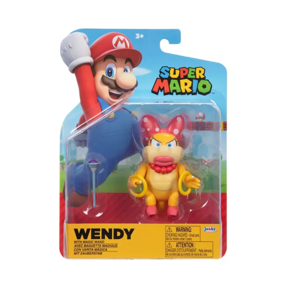 Nintendo Super Mario 4" Figure Wave #30 - Wendy Figure with Wand