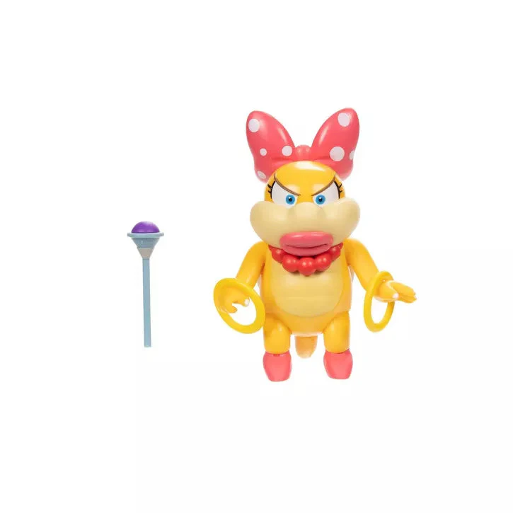 Nintendo Super Mario 4" Figure Wave #30 - Wendy Figure with Wand - Image 2