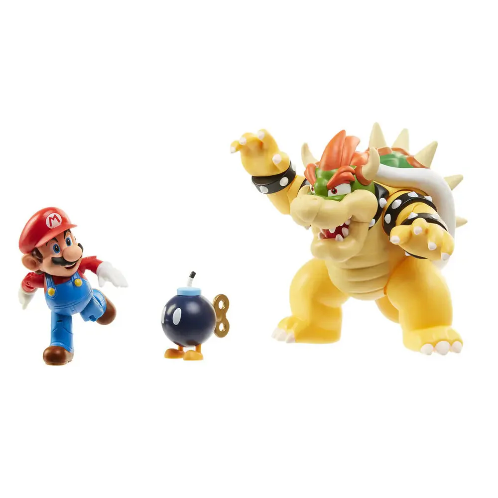 Nintendo Mario vs. Bowser's Lava Battle Diorama Set - Image 3