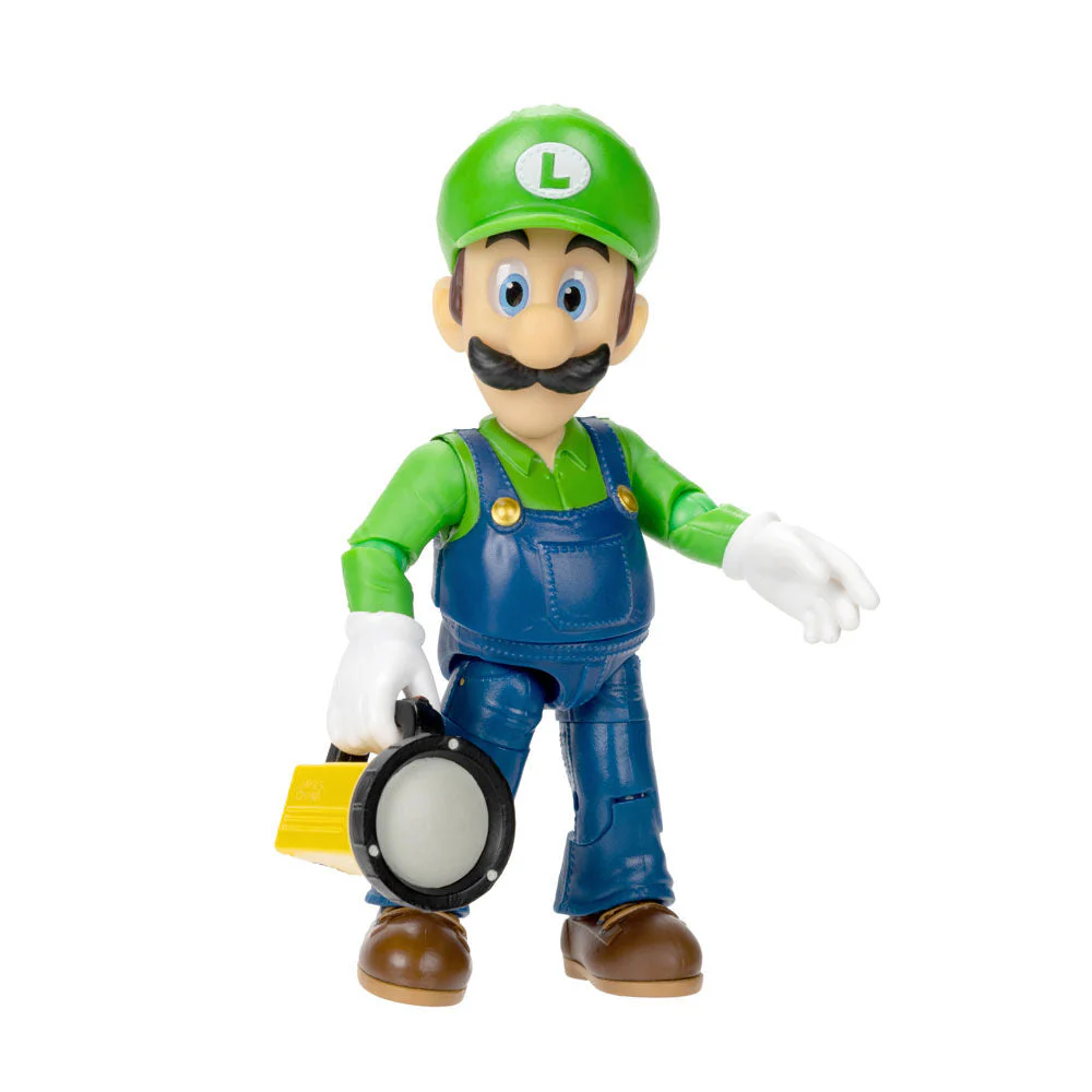The Super Mario Bros. Movie - 5" Figure Series - Luigi Figure with Flashlight Accessory - Image 4