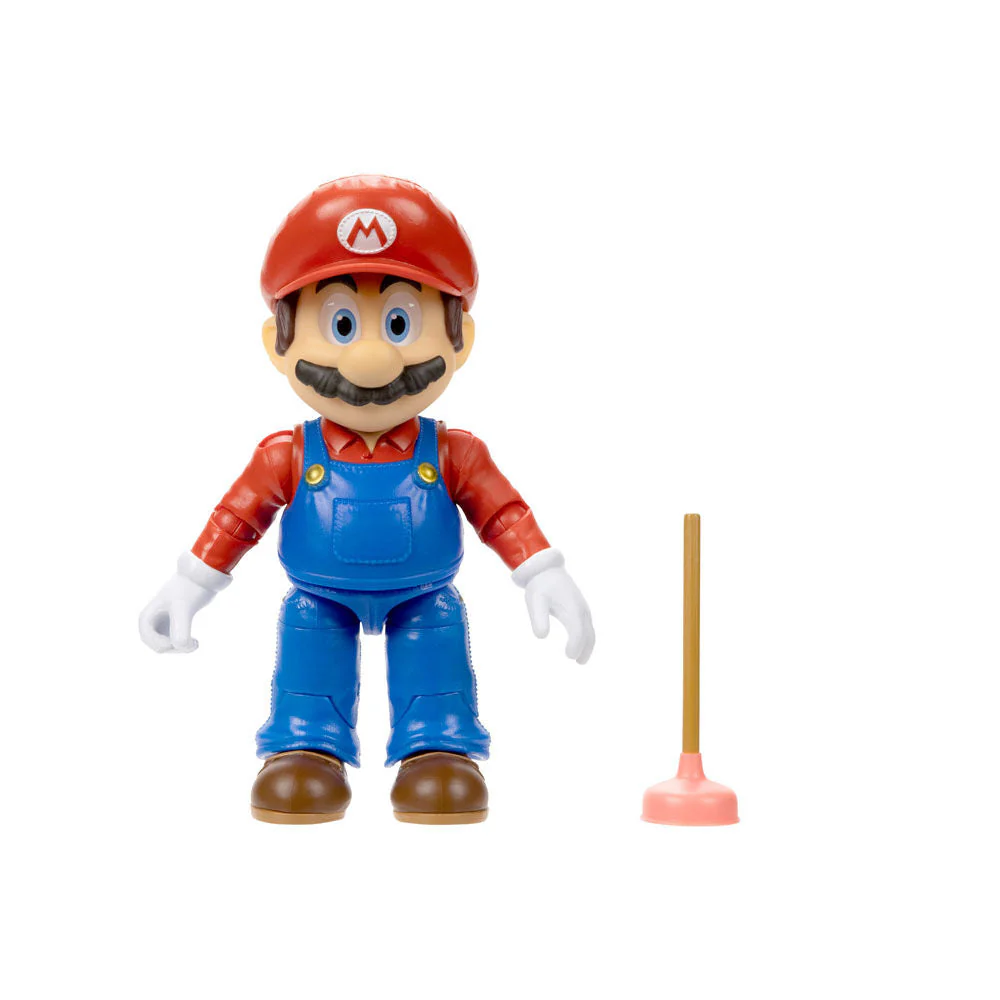 The Super Mario Bros. Movie - 5" Figure Series - Mario Figure with Plunger Accessory - Image 4