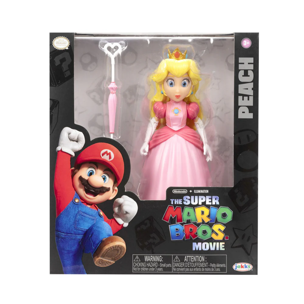 The Super Mario Bros. Movie - 5" Figure Series - Peach Figure with Umbrella Accessory