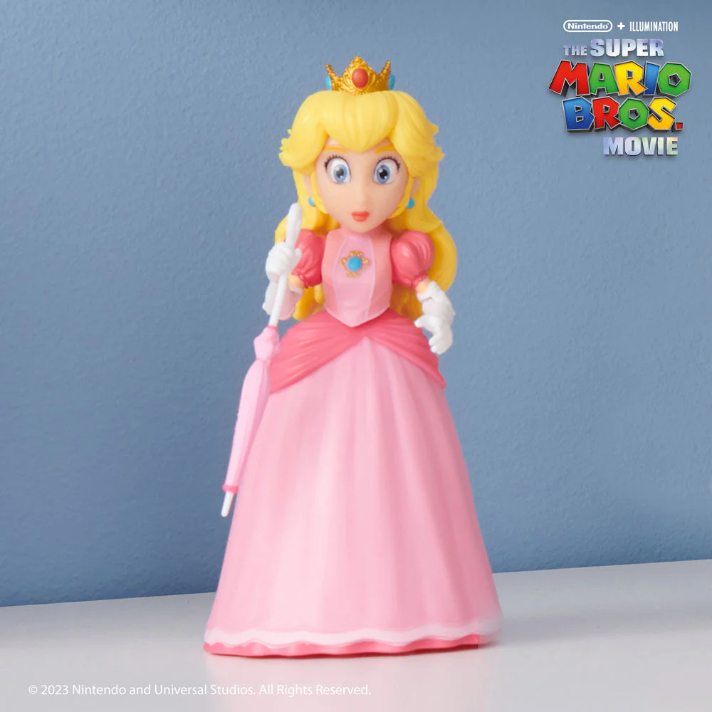 The Super Mario Bros. Movie - 5" Figure Series - Peach Figure with Umbrella Accessory - Image 2
