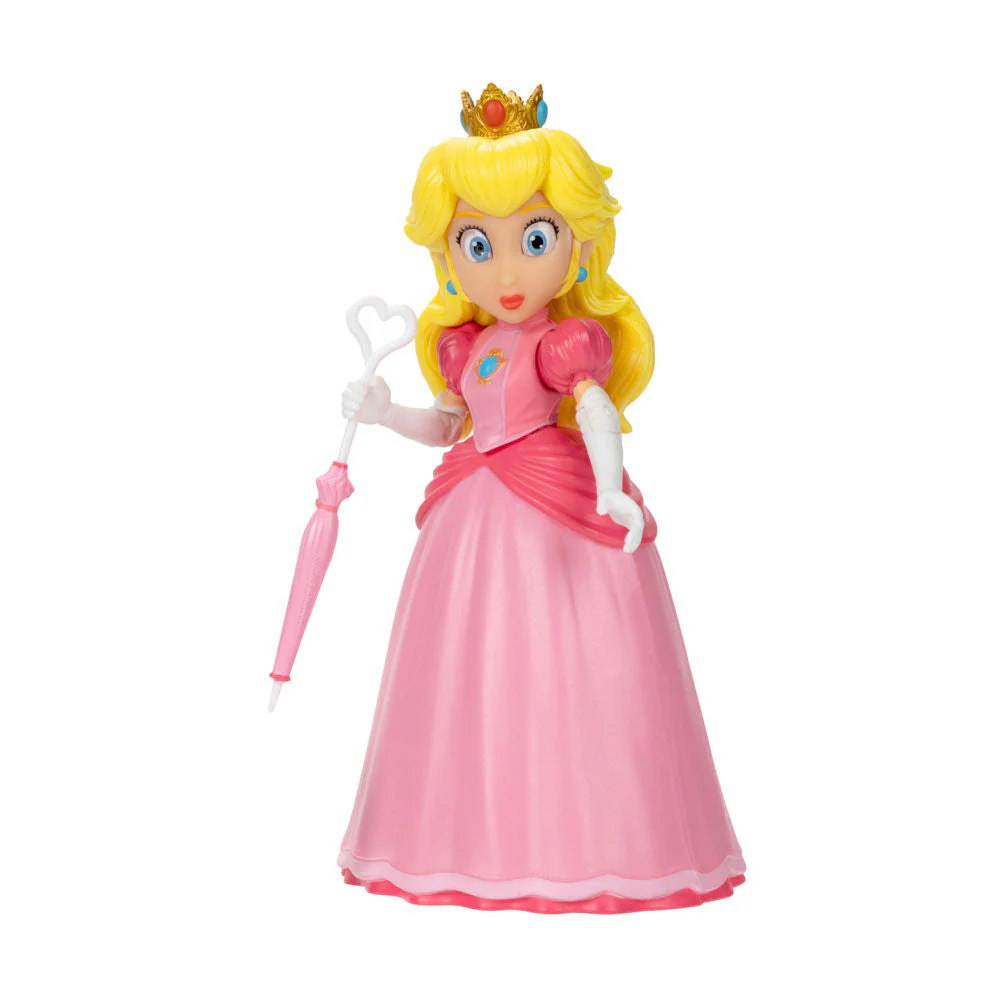 The Super Mario Bros. Movie - 5" Figure Series - Peach Figure with Umbrella Accessory - Image 3