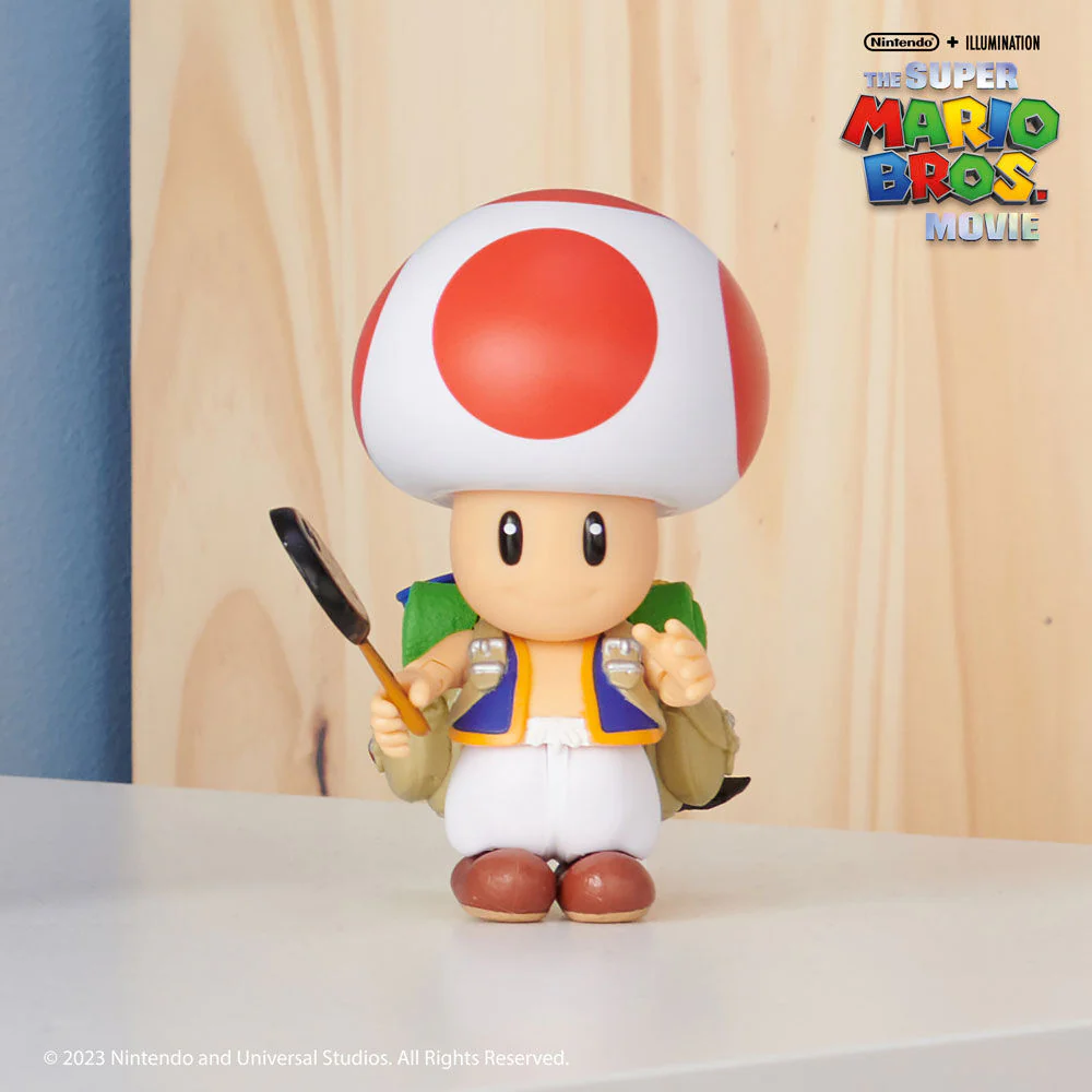 The Super Mario Bros. Movie - 5" Figure Series - Toad Figure with Frying Pan Accessory - Image 2