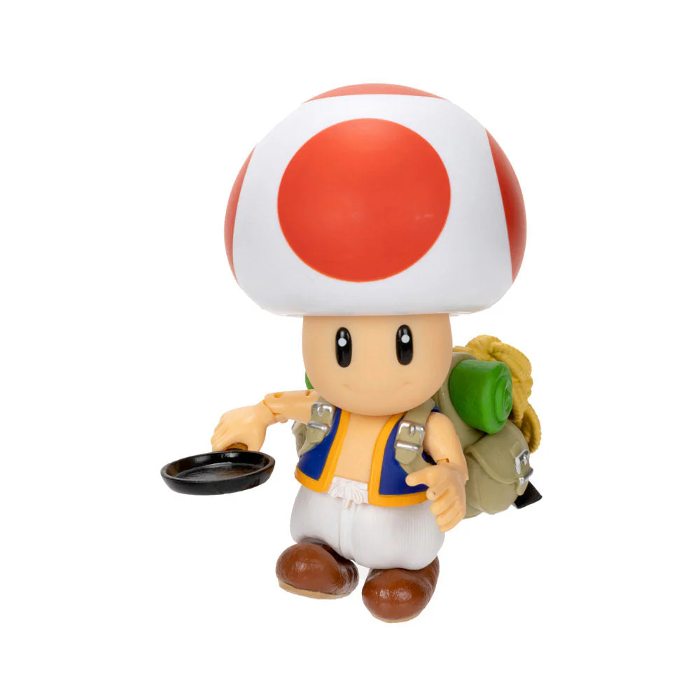 The Super Mario Bros. Movie - 5" Figure Series - Toad Figure with Frying Pan Accessory - Image 3
