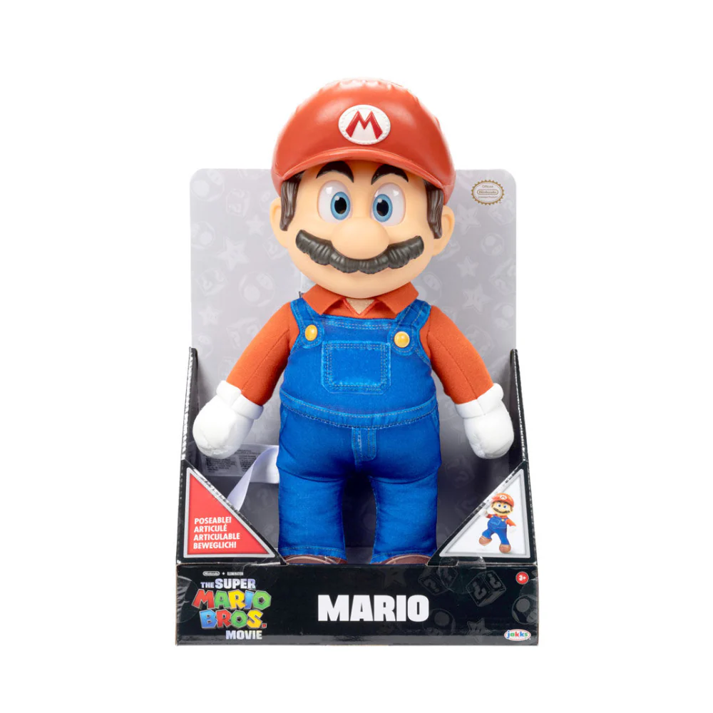 The Super Mario Bros. Movie - 14" Posable Plush - Mario