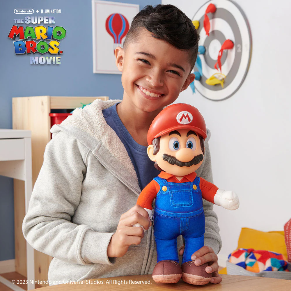 The Super Mario Bros. Movie - 14" Posable Plush - Mario - Image 2