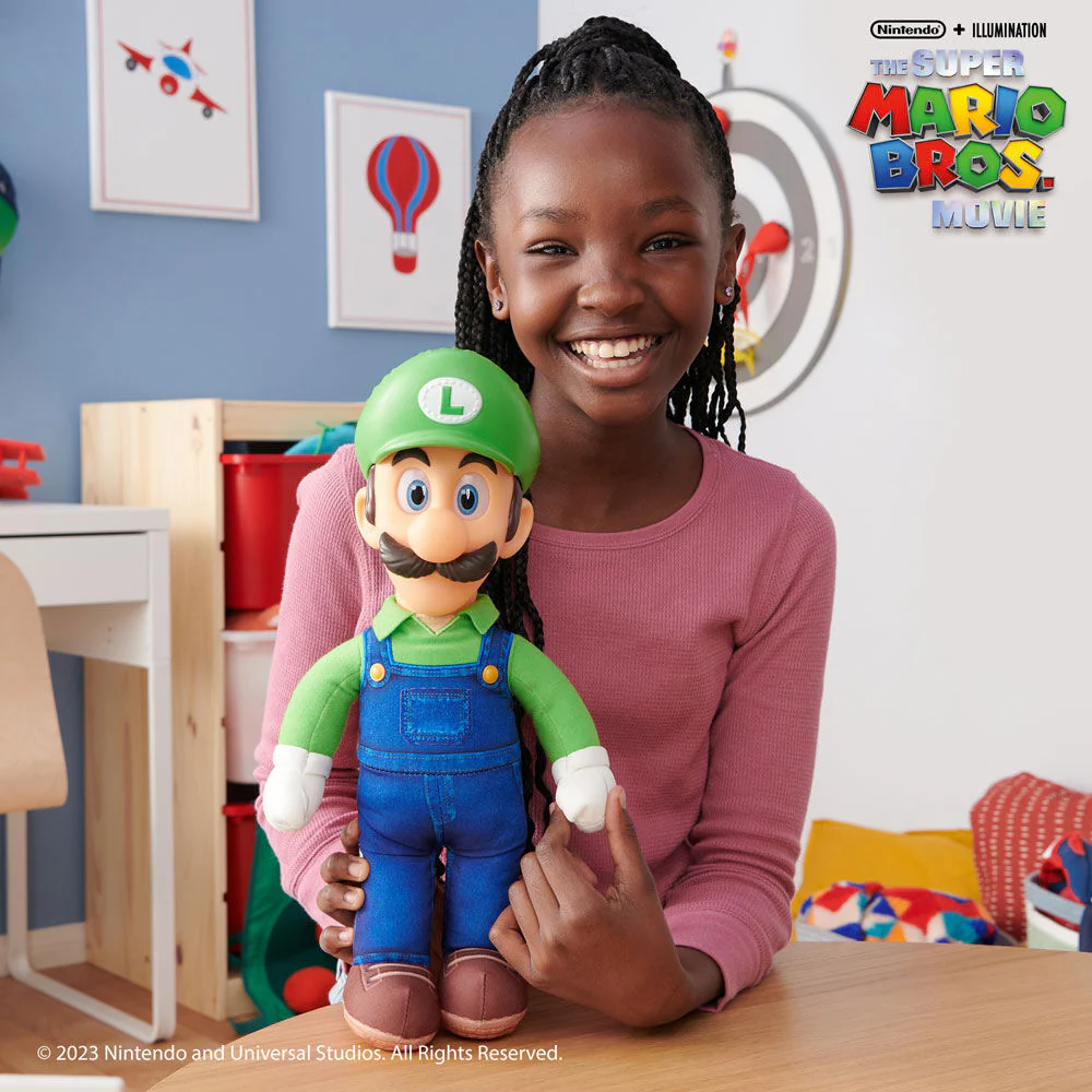 The Super Mario Bros. Movie - 15" Posable Plush - Luigi - Image 2