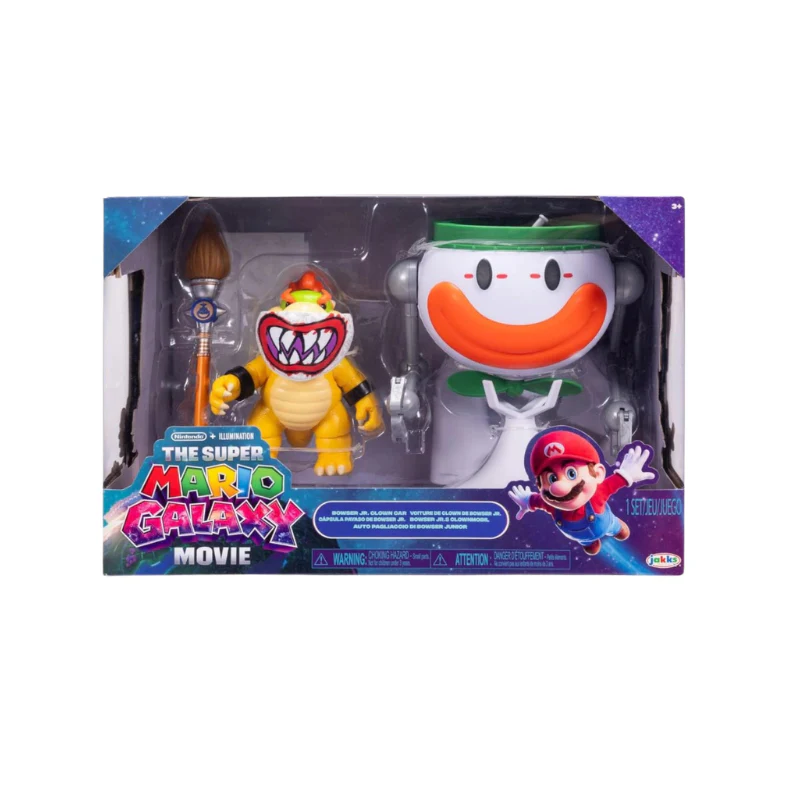 Nintendo Super Mario2 Movie Fig Pack - Bowser Jr. & Clown Ca By Jakks Pacific - Image 3