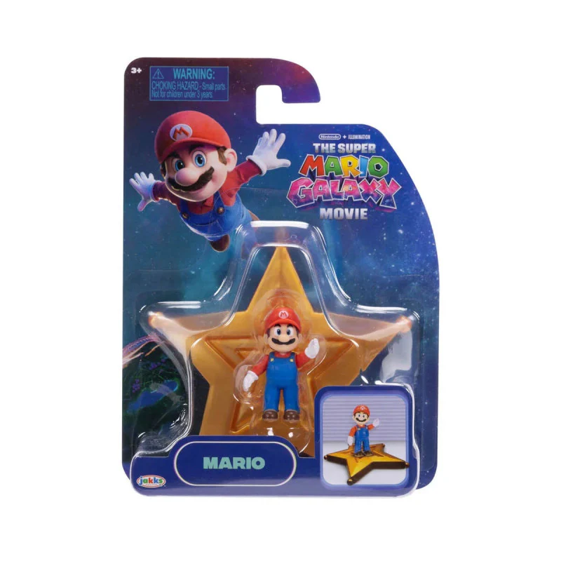 Nintendo Super Mario2 Movie Mini Fig Mario w/Basic Accy Wave #1 As By Jakks Pacific - Image 2