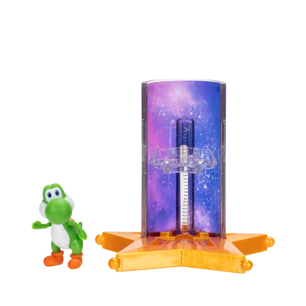 Nintendo Super Mario2 Movie Mini Fig Yoshi w/Feat Accy Wave #1 Ass By Jakks Pacific