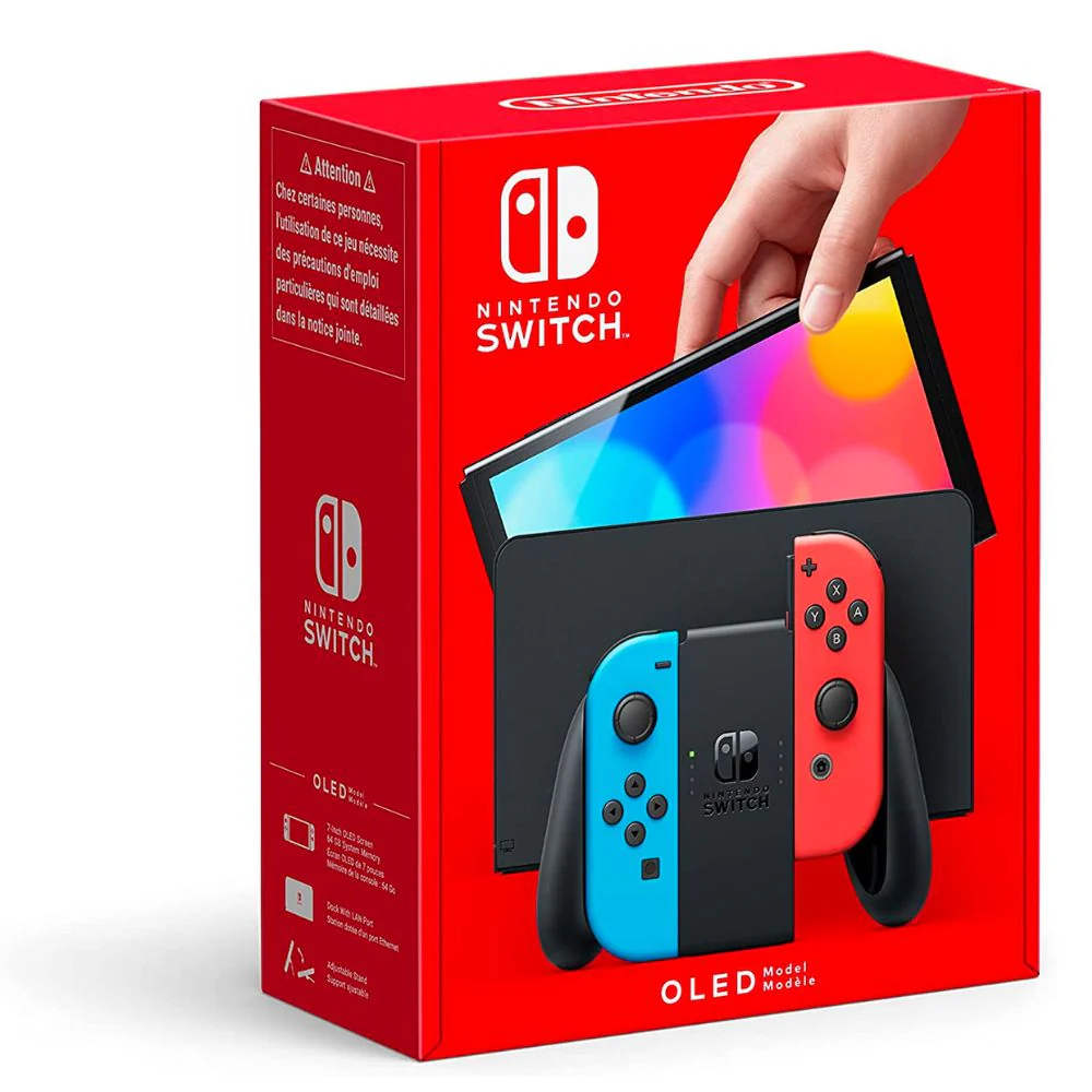 Nintendo Switch OLED Neon + 2 Games