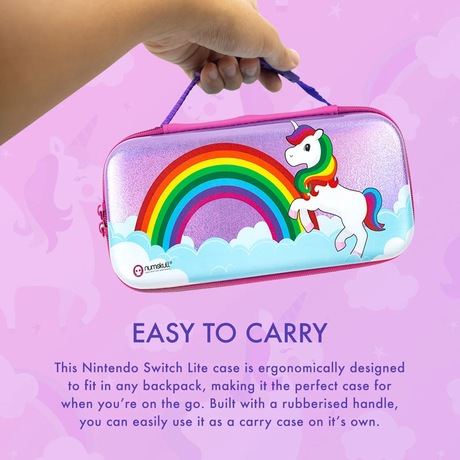 Numskull Nintendo Switch Unicorn Carry Case (2020 Design) - Image 4