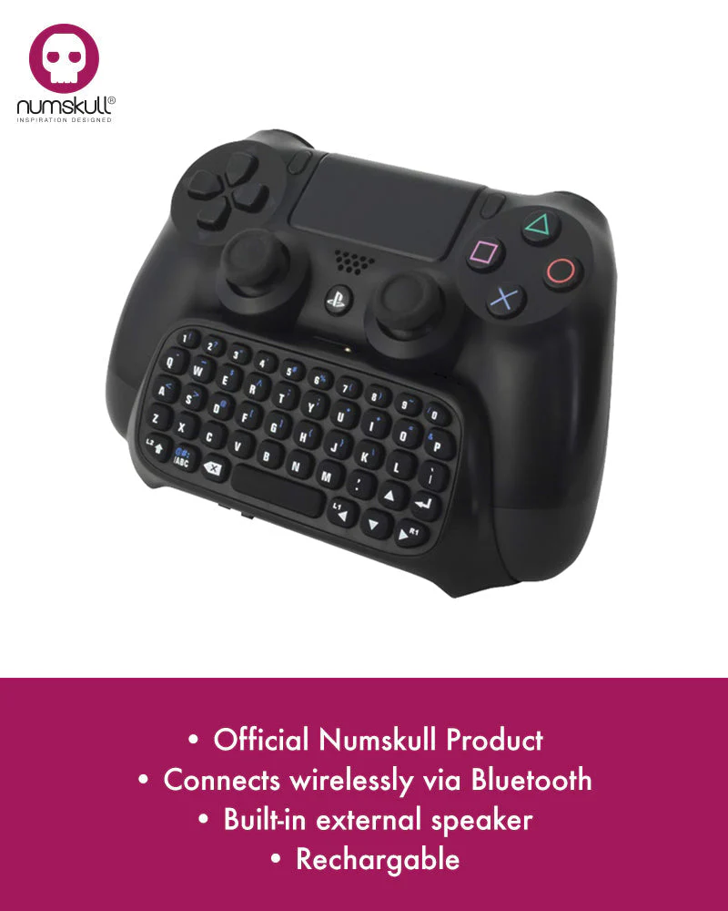Numskull PlayStation 4 PS4 Bluetooth Wireless Mini Keyboard - Image 3