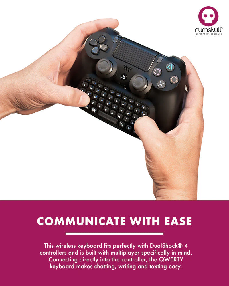 Numskull PlayStation 4 PS4 Bluetooth Wireless Mini Keyboard - Image 5