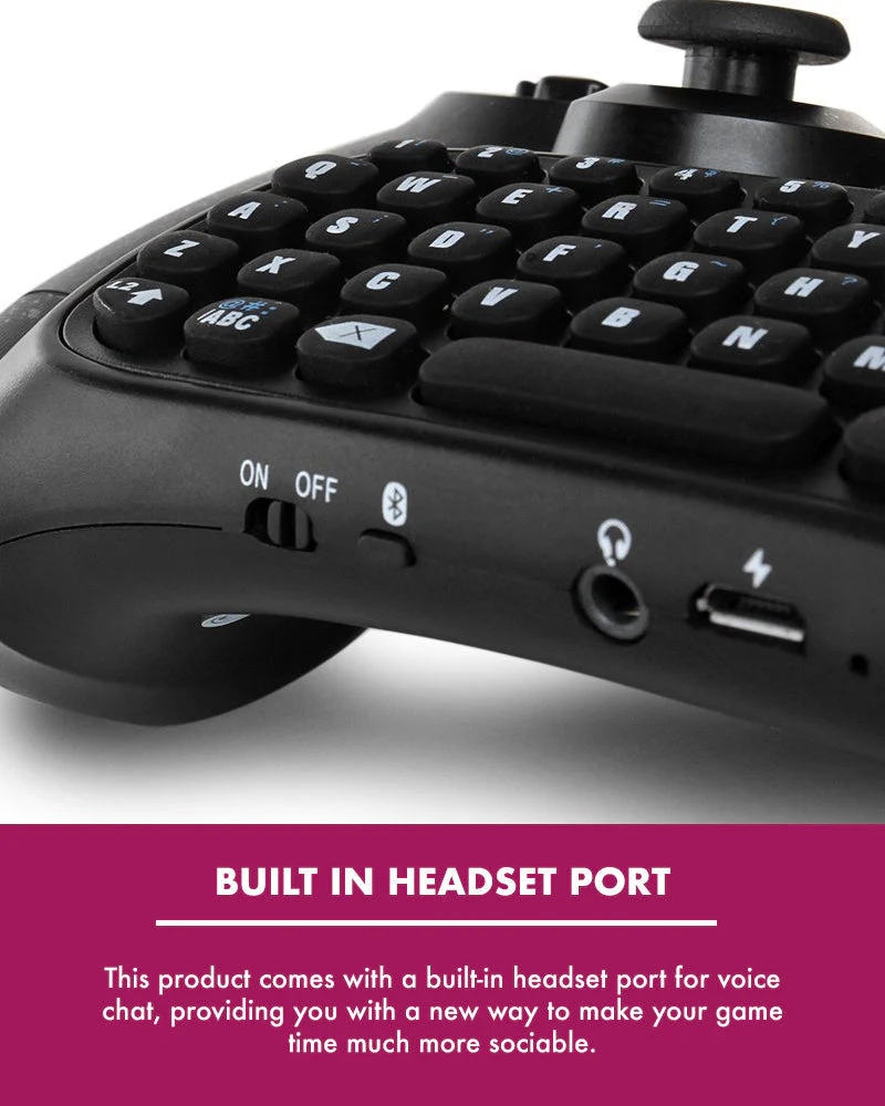 Numskull PlayStation 4 PS4 Bluetooth Wireless Mini Keyboard - Image 6